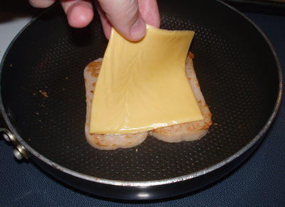 SPURKEY with a slice of fine American "cheese"